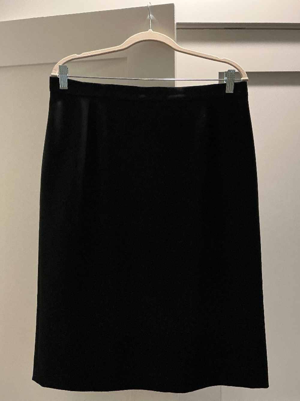 Jones New York Platinum Black Suit Skirt Triacetate size 14